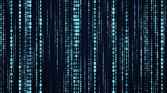 Binary Code Motion Background, Software Promo Loop 4K