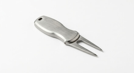 Fototapeta premium Sleek Stainless Steel Golf Divot Tool