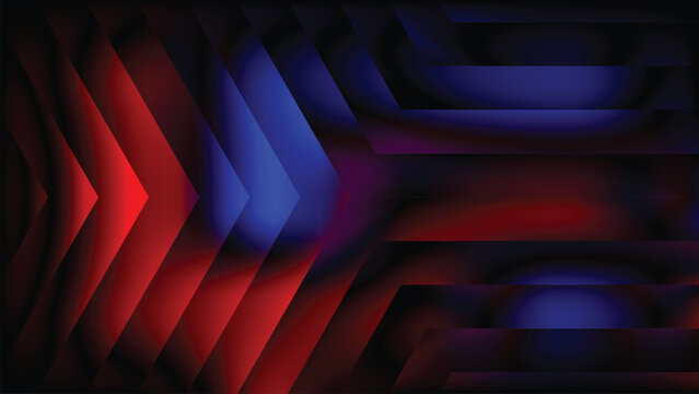 Modern 3D zigzag wave texture featuring vibrant magenta purple and cool blue gradient.