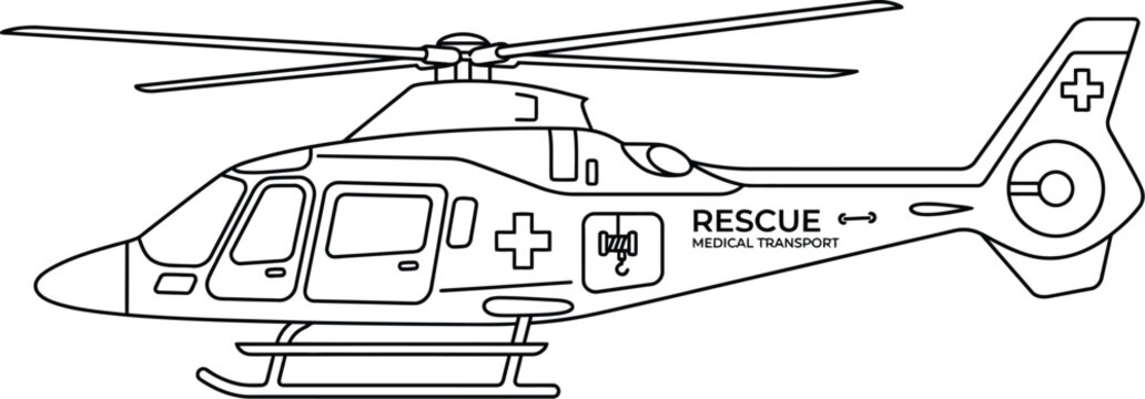 helicopter vector illustration