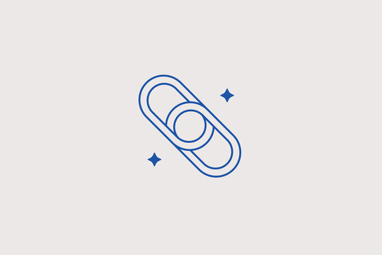 Chain link line icon for connection. Vector illustration for internet networking, hyperlink integration, digital partnership.
