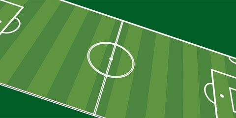 top view of soccer field, vector, modern © fahreza