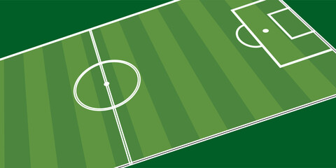 top view of soccer field, vector, modern © fahreza