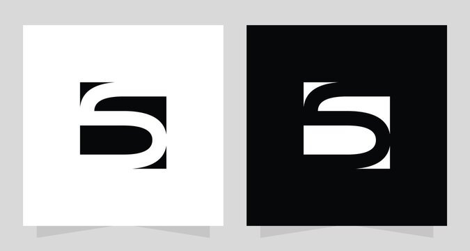 Modern S Letter Logo - Minimal Geometric Monogram Vector Branding Template