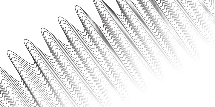 Water waves. Set of wavy zigzag lines. Wave thin line background. Vector zigzag and wavy  horizontal underline. Vector illustration