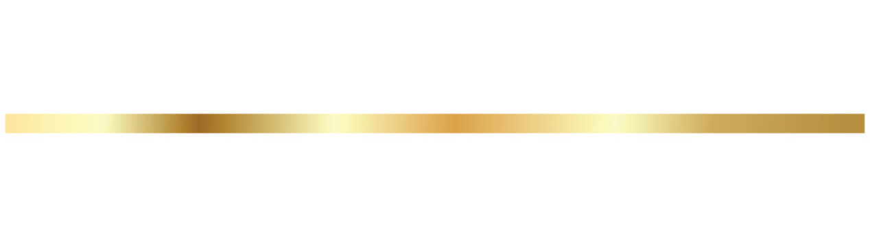 Luxury gold line dividers. Premium decorative line accents. Line border separators Vintage dividers. Ornamental decorative line borders
