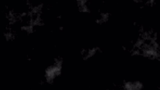 Noise, dirt, grain, dust and scratches on old damage film surface. Tv signal with bad interference, static noise background. Old film look on black background. 4K animation alpha channel