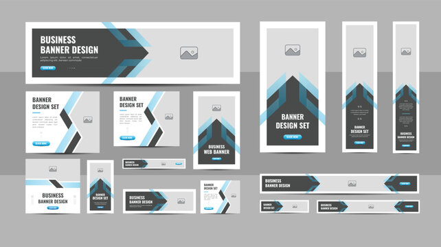 Web banner layout set, special sale offer web ad banner set, horizontal header web banner, modern gradient cover header background for website design, social media cover ads banner, flyer, invitation 