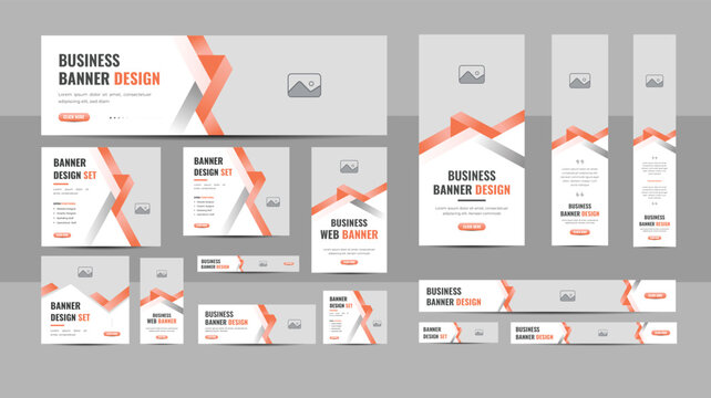 Special sale offer web ad banner set, horizontal header web banner, modern gradient cover header background for website design, social media cover ads banner, flyer, invitation card