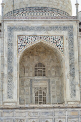 Obraz premium Grand Taj Mahal Mausoleum Displaying Intricate Marble Craftsmanship