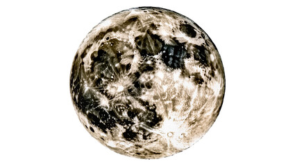 Full moon with craters and dark maria © Rowan