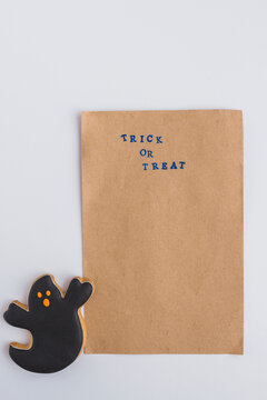 Trick or Treat Paper Bag Mockup