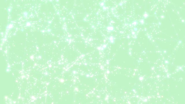 neural network featuring moving nodes and changing connections displayed with various random colors in a complex system