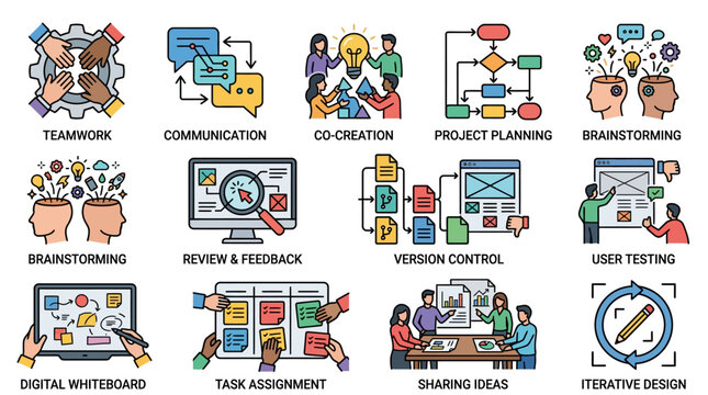 Dynamic Collaboration Tools and Processes Illustrated Guide to Teamwork Brainstorming and Project Management Techniques
