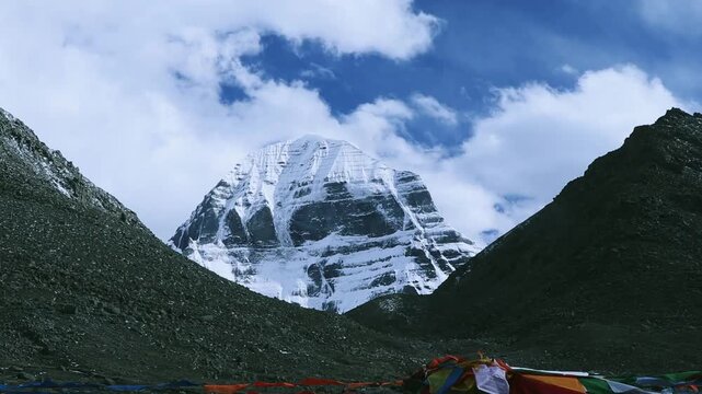 Landscape view of Mount Kailash in China