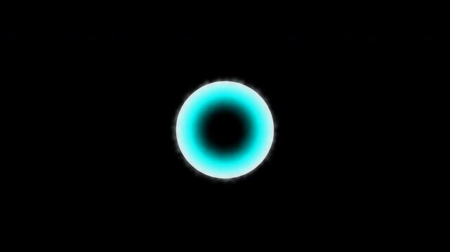 Cyan Electric Shockwave Energy Aura Overlay 4K Alpha