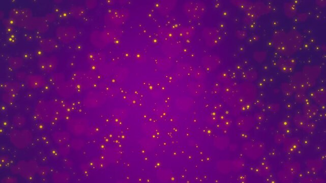 Valentine background animation with Heart flowting. Full HD. 4K