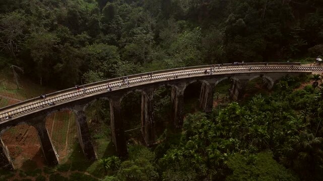 Sri Lanka ella Nine Arches Bridge Drone
