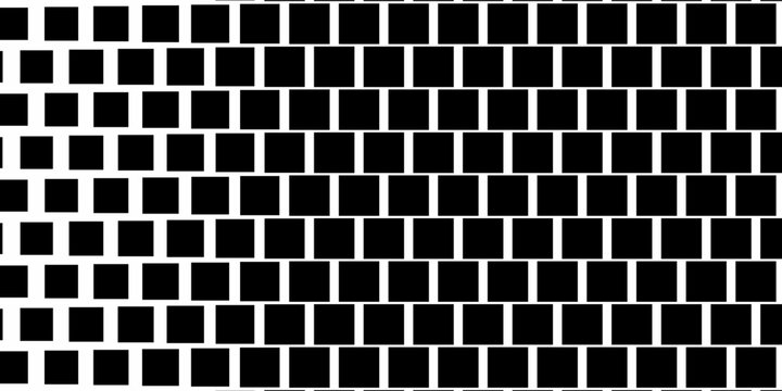 Halftone pixelated gradient background. Faded square particles texture. Dissolving grunge noise wallpaper. Black dots, speckles, pixels, specks wallpaper. Horizontal gritty vector