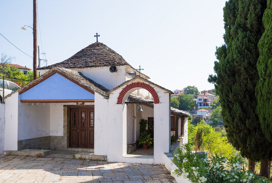 The church of Agia Paraskevi in Lafkos village, south Pelion, Greece