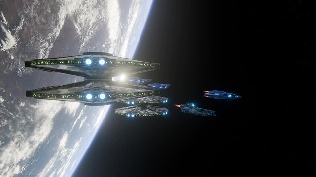 In the distant future, Earth is attacked by an alien race.