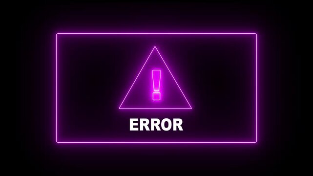 Error messages with exclamation mark symbol appearing chaotically on computer screen. During system failure or hacker attack. Error in program code listing, red crash on software developer screen.