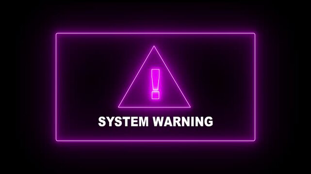 Data Breach, Thief, Hacker. Hand with a Key. Laptop with System Error Warning.4K Animation motion graphice video..