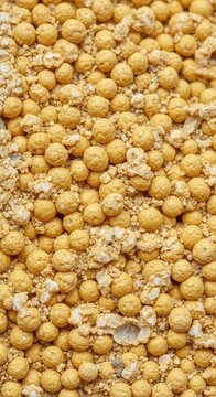 A detailed view showing the fine texture and warm, golden-yellow color of freshly cut oolitic limestone, a popular material for architectural facades, beige, structure, texture