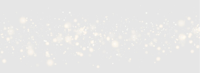 Magical gold sparkle and glittering stardust with radiant light particles isolated on transparent background for festive illustration and greeting cards © LIUBOV