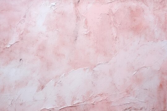 Pink plaster texture presenting an artistic, abstract, and grunge background