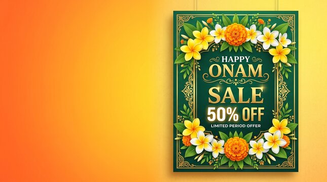 happy onam sale unit vector illustration