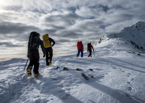 Scotland, Glencoe, Stob Coire Nan Lochain, mountaineering