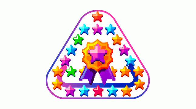 colorful star triangle logo
