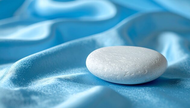 Minimal White Pebble Stones with Soft Natural Light Zen Background
