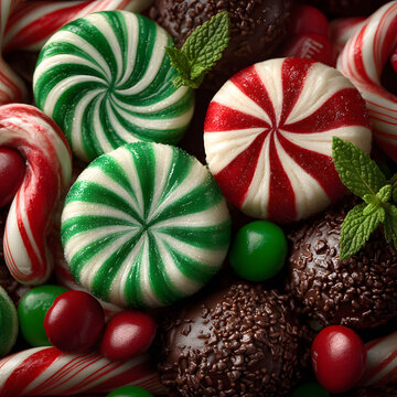 Festive Holiday Candy and Chocolate Arrangement for Holiday Cheer