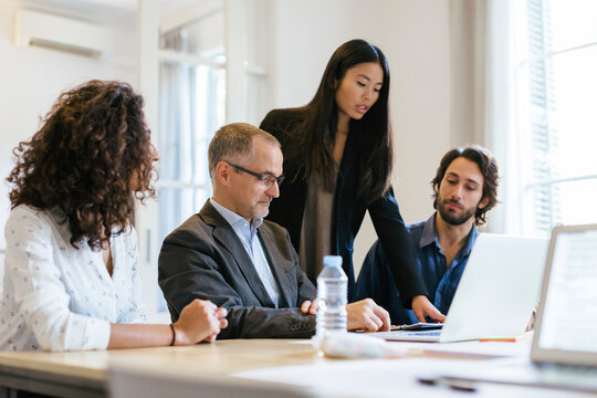 Business people having a meeting in office