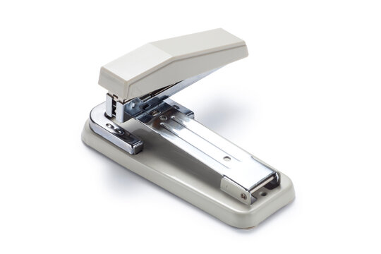 Metal stapler isolatd on white background