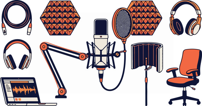 Home Studio Recording Equipment Setup.