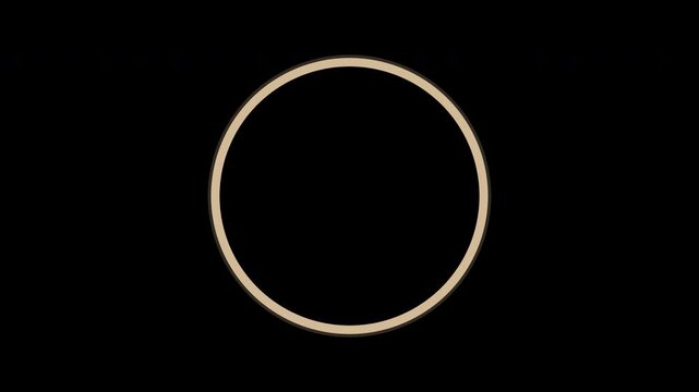 Beige countdown numbers with circular timer ring, transparent background animation