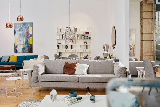 Showroom interior of a furniture shop