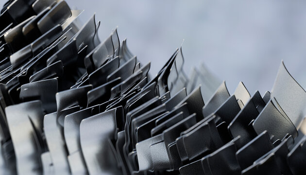 Abstract metallic pattern with dynamic texture and contrast