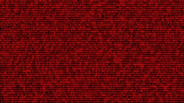 Red analog static noise background, vintage television screen distortion texture, retro VHS signal glitch effect loop