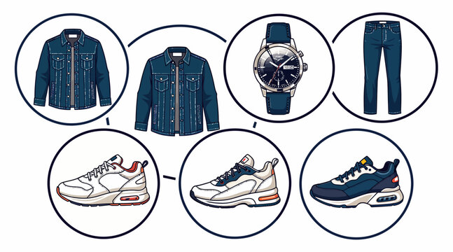 denim outfit, jeans, sneakers, watch