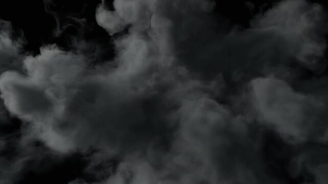 Dark Smoke Explosion Overlay Cinematic Visual Effect