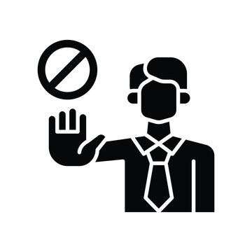 veto solid icon illustration vector graphic.eps