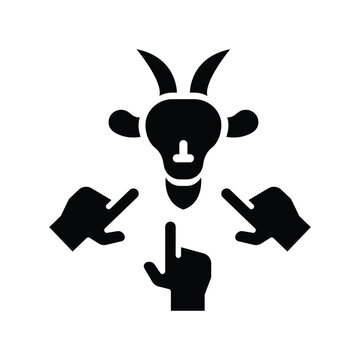  scape goat solid icon illustration vector graphic.eps
