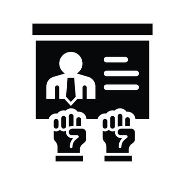  caucus solid icon illustration vector graphic.eps
