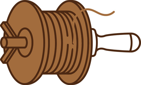 Brown wire spool, cable reel, electrical wire, industrial supplies