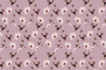 Vintage floral seamless pattern for wallpaper textile and packaging © uniqueworld888