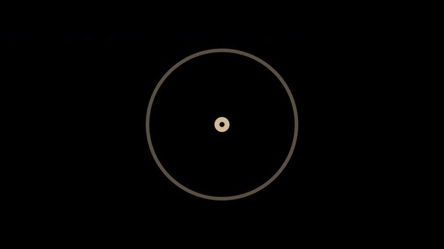 Beige ripple circles expanding from center, transparent background seamless loop animation